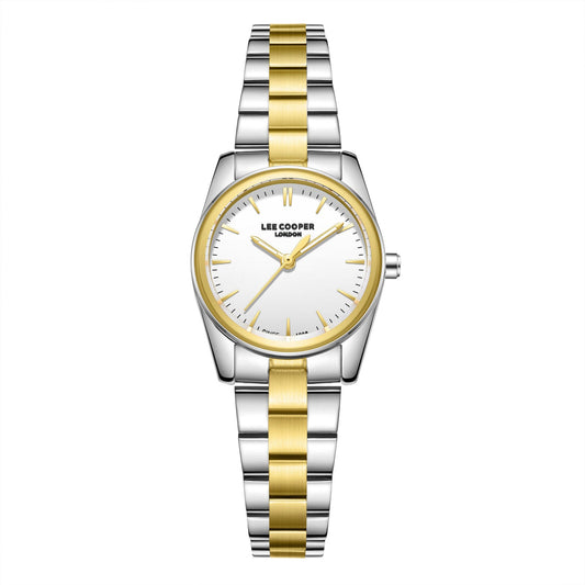 Lee Cooper Sylara White MOP Dial Two Tone Watch - LC08299.230