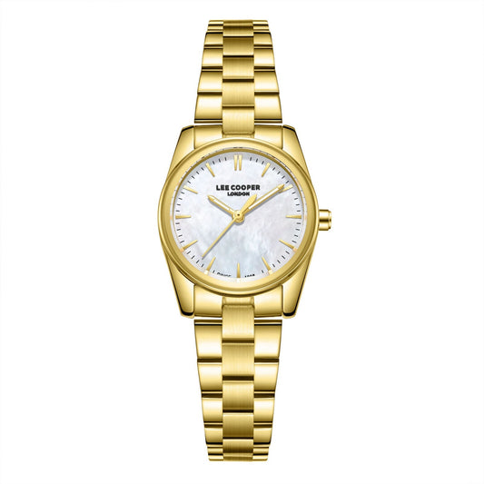 Lee Cooper Sylara White MOP Dial Gold Watch - LC08299.120