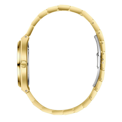 Beverly Hills Polo Club Mother Pearl Gold Date Watch BP3851X.120