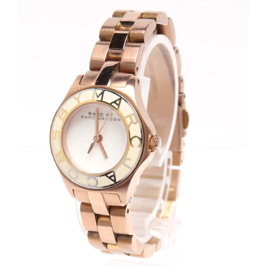 MARC JACOBS SMALL BLADE SILVER WOMENS’ ROSE GOLD LOGO WATCH MBM3076 - Big Daddy Watches #4