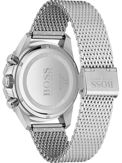 Hugo Boss Admiral caseback showing stainless steel case back with engraved BOSS branding