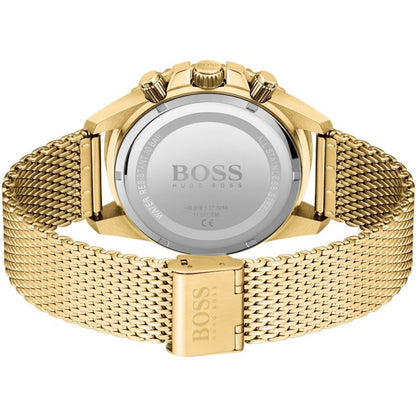 Hugo Boss Admiral caseback displaying stainless steel case back with logo and model information