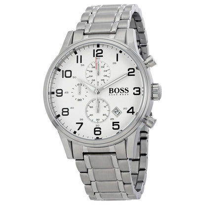 Hugo Boss Aeroliner Chronograph White Dial Men's Watch 1513182