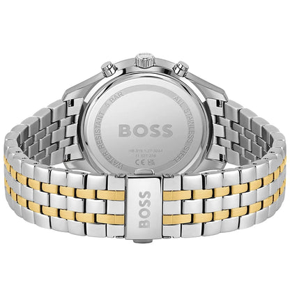 Hugo Boss Associate watch caseback showing water-resistant engraving and model number