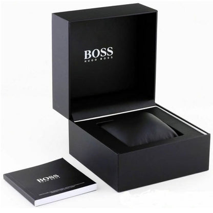 Hugo Boss Aeroliner Chronograph White Dial Silver Steel Strap Men's Watch 1512445