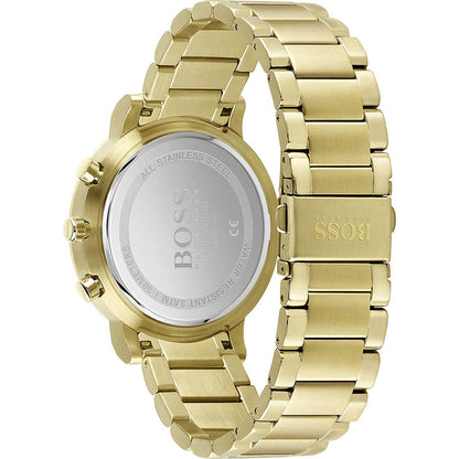 Hugo Boss Integrity watch caseback showing stainless steel and water resistance markings