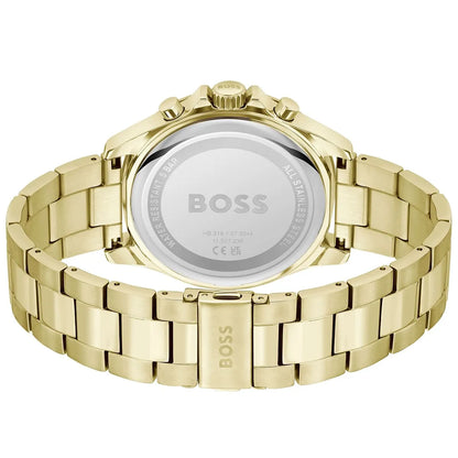 Hugo Boss Troper caseback with stainless steel engraved with BOSS branding