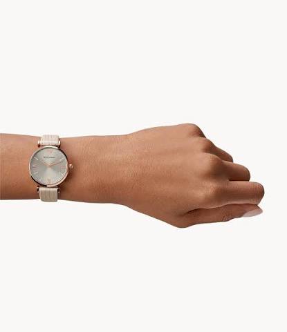 Emporio Armani Retro Warm Grey Dial Ladies Watch AR1681