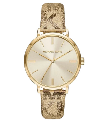 Michael Kors Addyson Gold Dial Gold PVC Women's Watch - MK2952