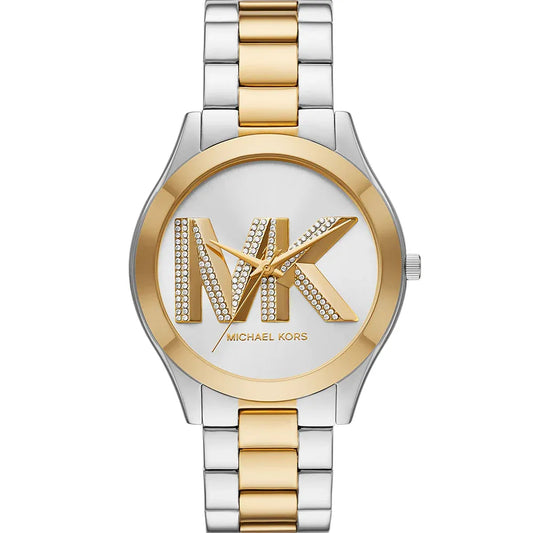 Michael Kors Oversized Slim Runway Two-Tone Watch MK4735