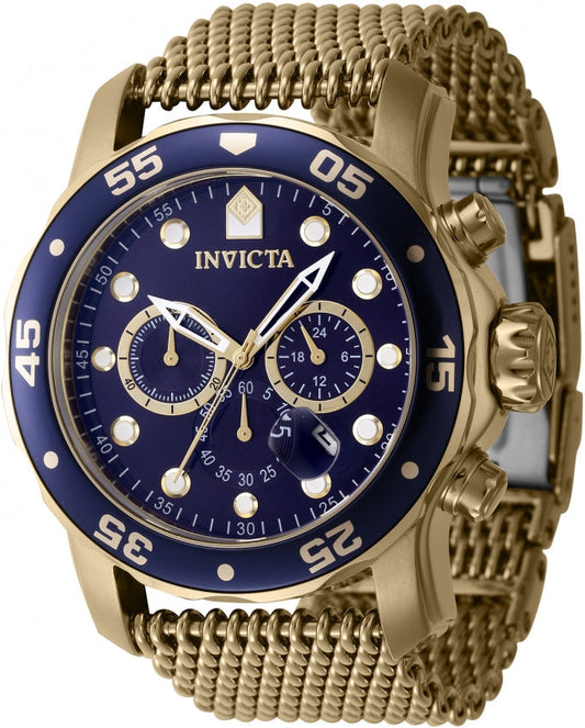 Invicta Pro Diver Chronograph GMT Date Quartz Blue Dial 48MM Men's Watch IN47239