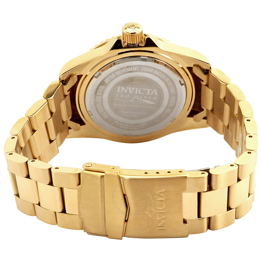 Invicta Pro Diver Japan Quartz Blue Dial Gold Men's Watch 33270
