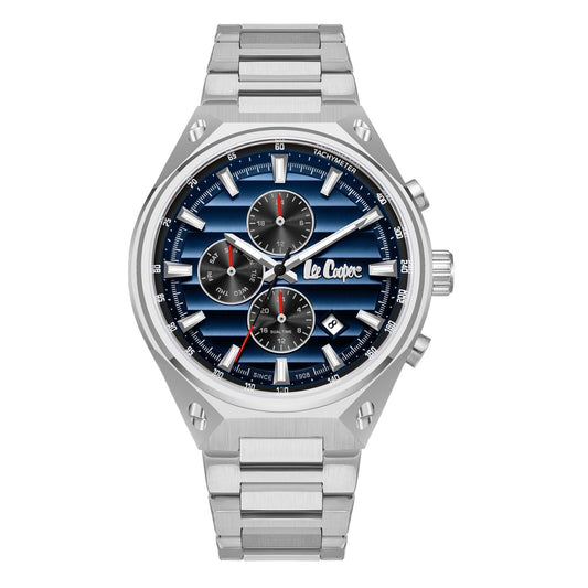 Lee Cooper Malo Chrono Blue Dial Silver Watch - LC08026.390