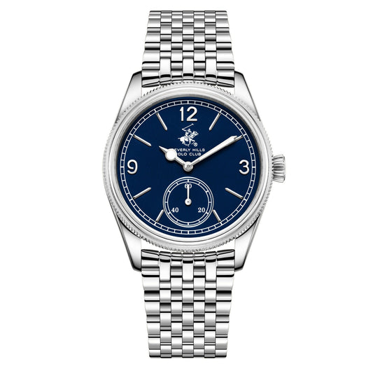 Beverly Hills Polo Club Blue Dial Silver Watch BP3890X.390
