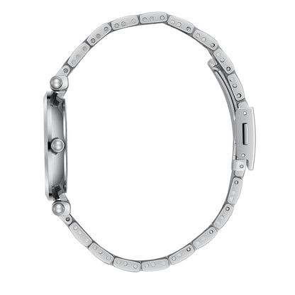 Lee Cooper Classic Roman Numeral Blue Dial Silver Watch - LC08290.390