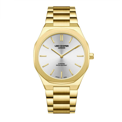 Lee Cooper Classic gold watch with silver dial and gold bracelet