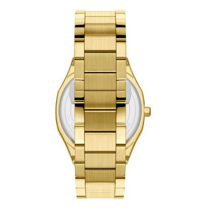 Lee Cooper Classic watch side view displaying gold link bracelet