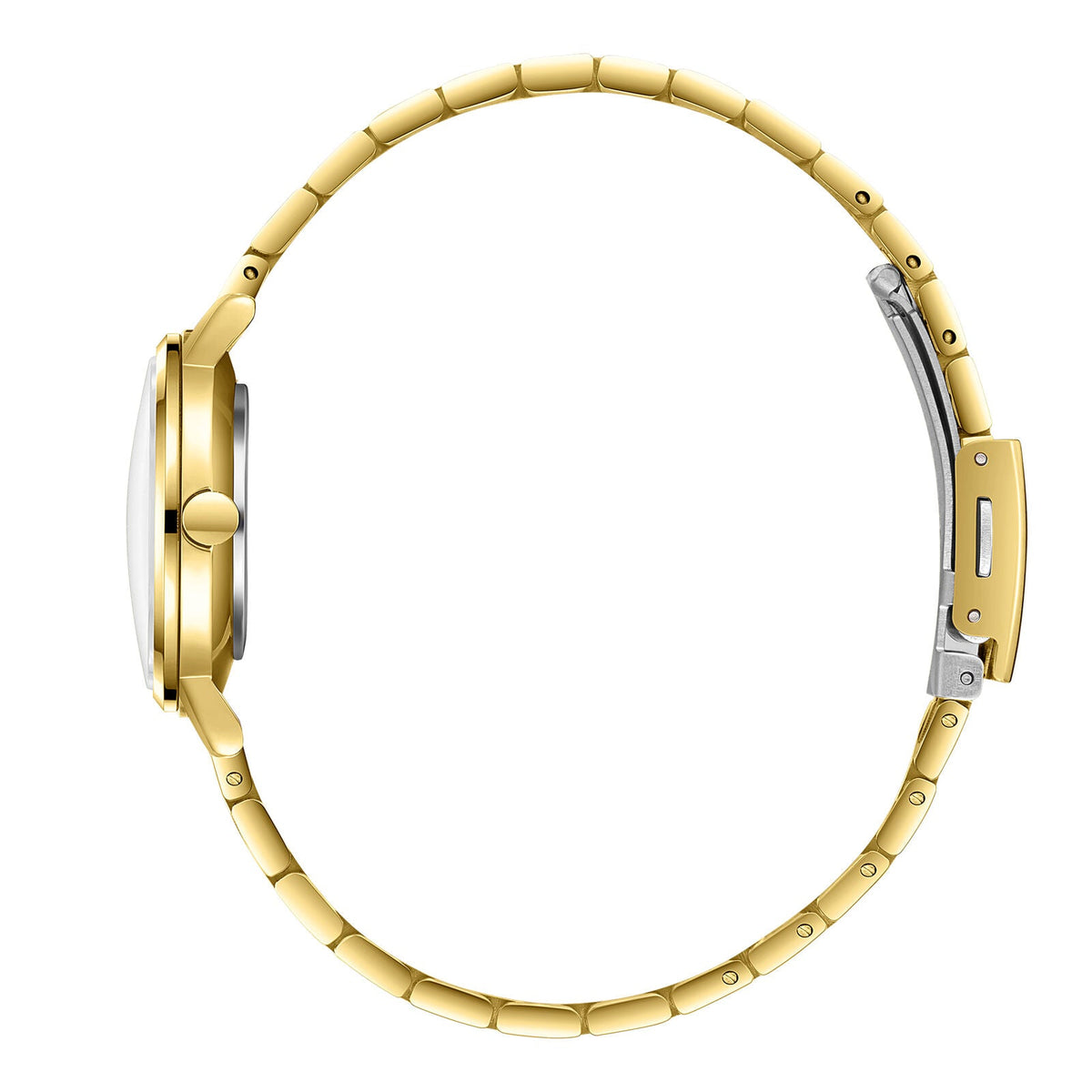 Lee Cooper LC08297.130 watch side profile showing case depth and bracelet links