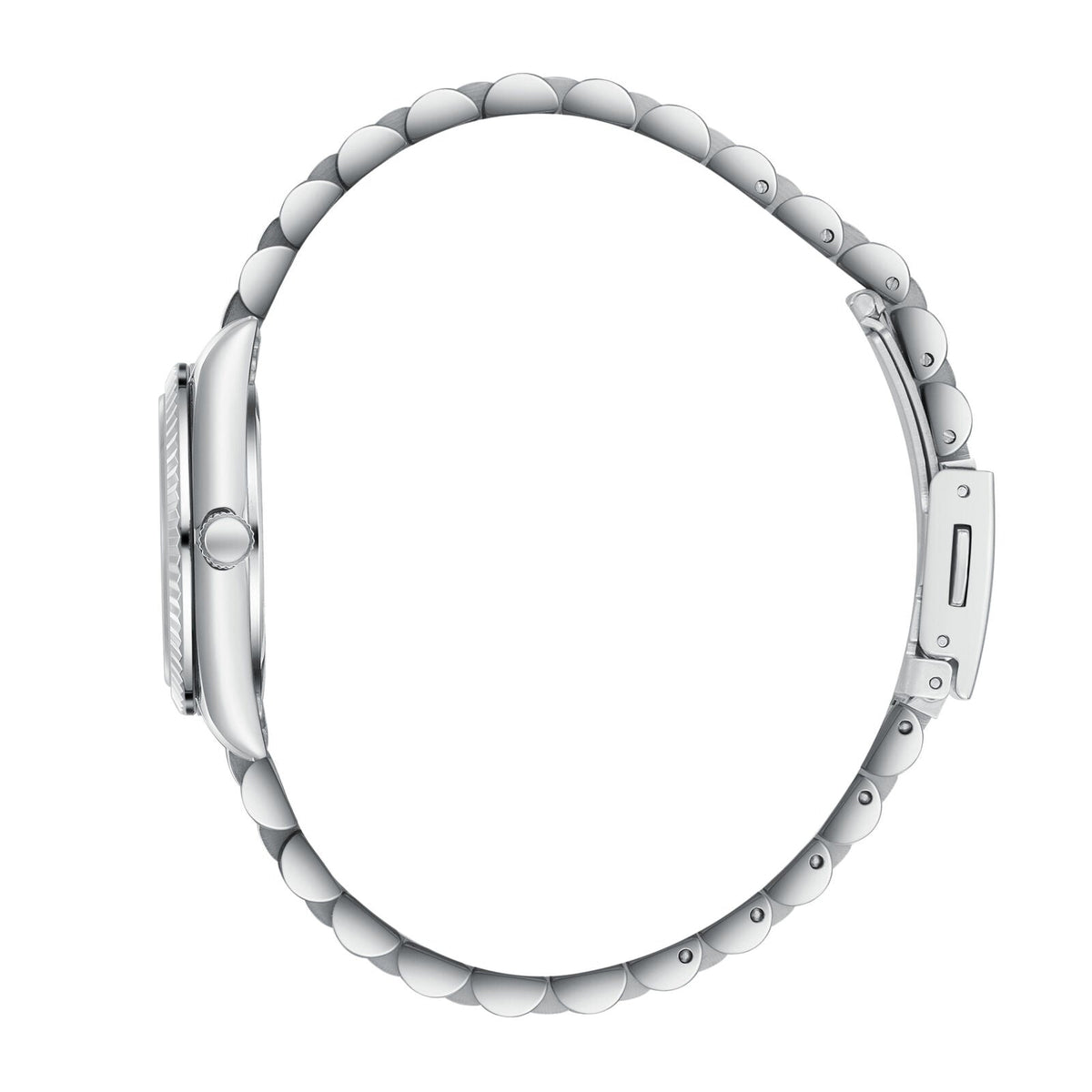 Lee Cooper LC08303 watch side profile showing steel case and band details