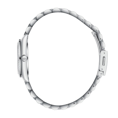 Lee Cooper LC08303 watch side profile showing steel case and band details