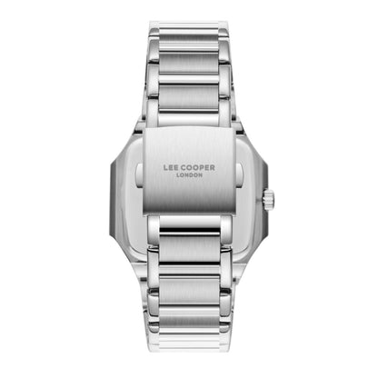 Lee Cooper Maxime watch caseback showing silver stainless steel reverse