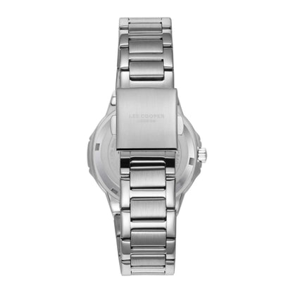 Lee Cooper Classic Square Case Blue Dial Silver Watch - LC08017.390