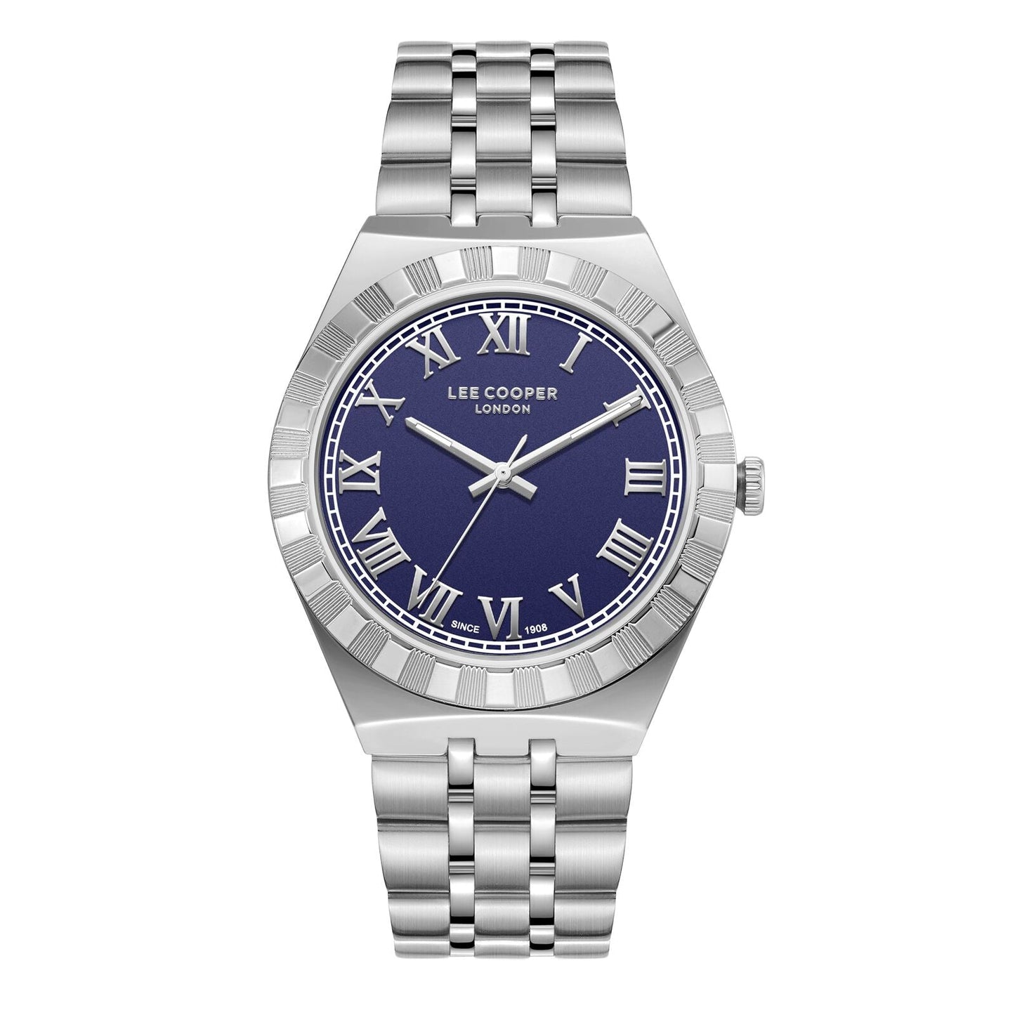 Lee Cooper Jayden Blue Dial Silver Watch - LC08060.390