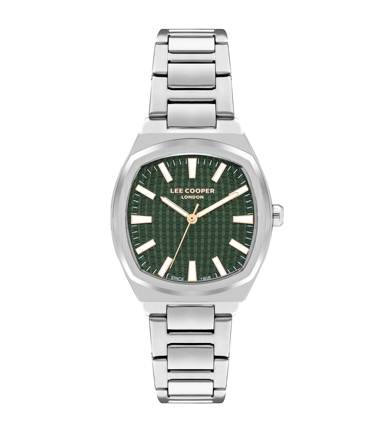 Lee Cooper Elegance Green Dial Silver Watch – LC07985.370