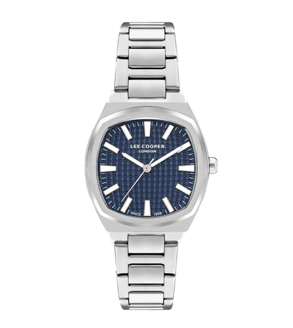 Lee Cooper Square Navy Blue Dial Silver Watch – LC07985.390