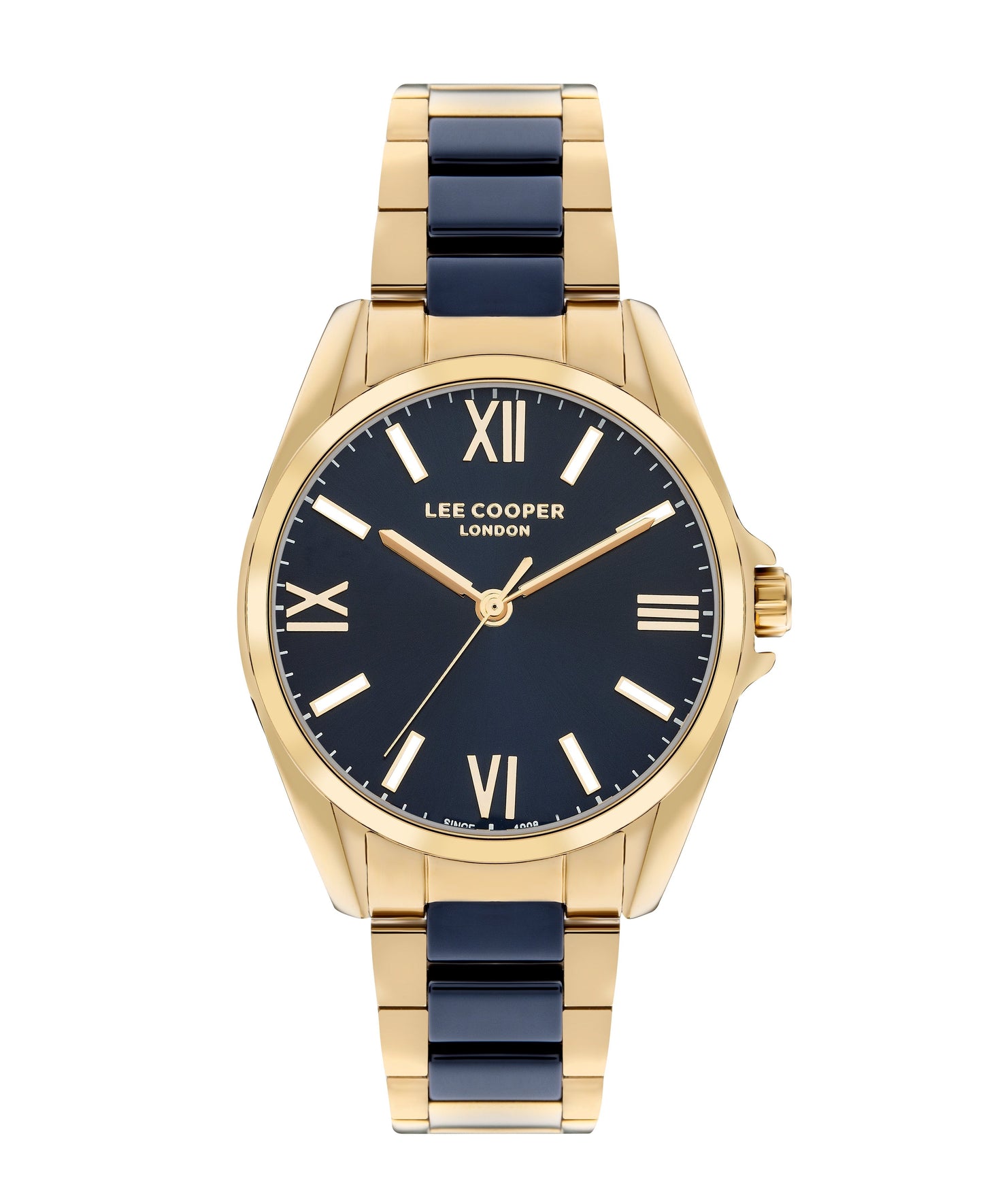 Lee Cooper Elegance Navy Blue Dial Two tone Watch – LC07873.270