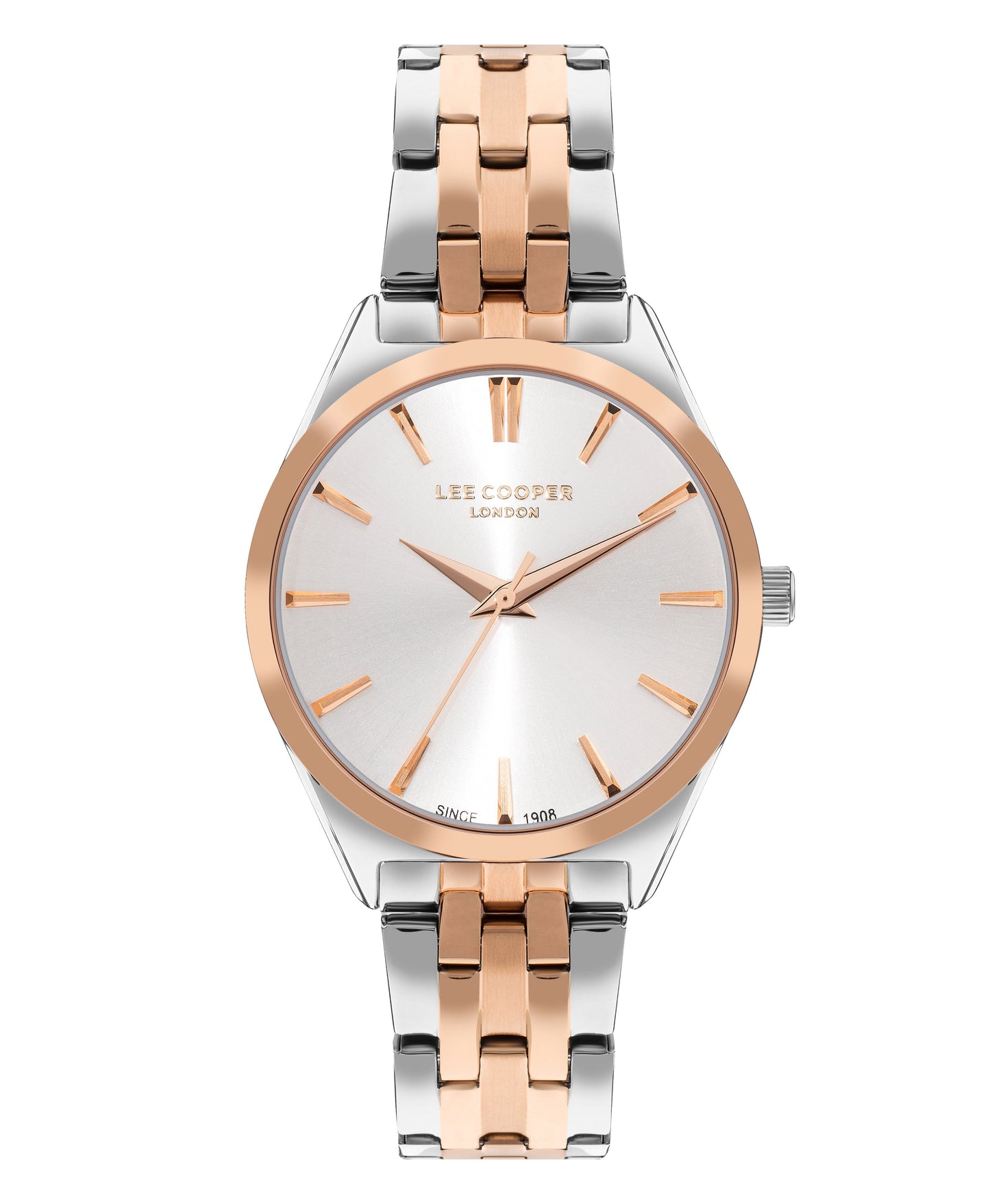 Lee Cooper Classic Silver Dial Two Tone Watch – LC07833.530