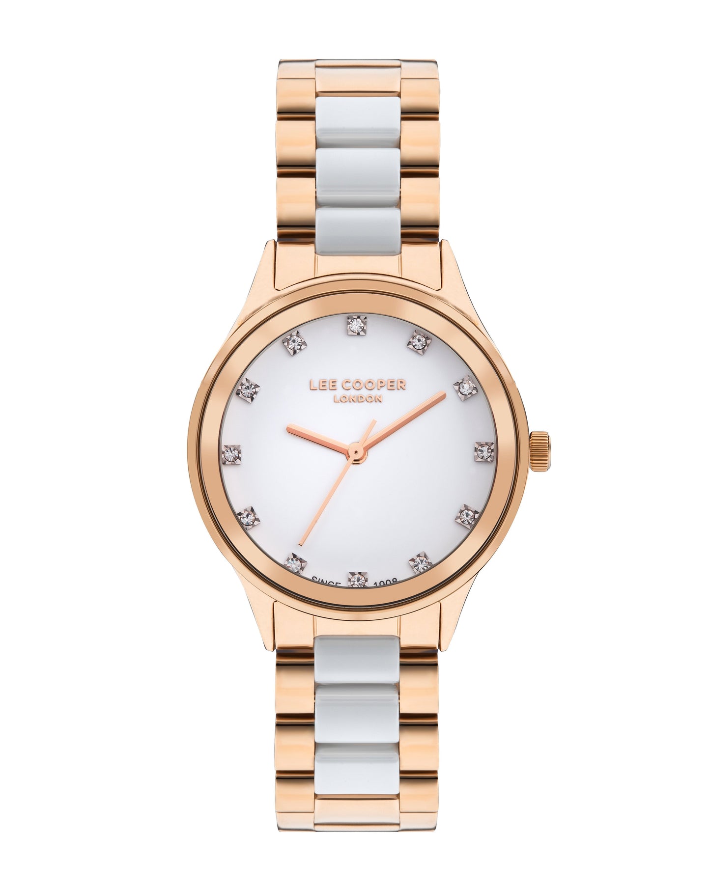 Lee Cooper Classic White MOP Dial Rose Gold Watch – LC07874.430