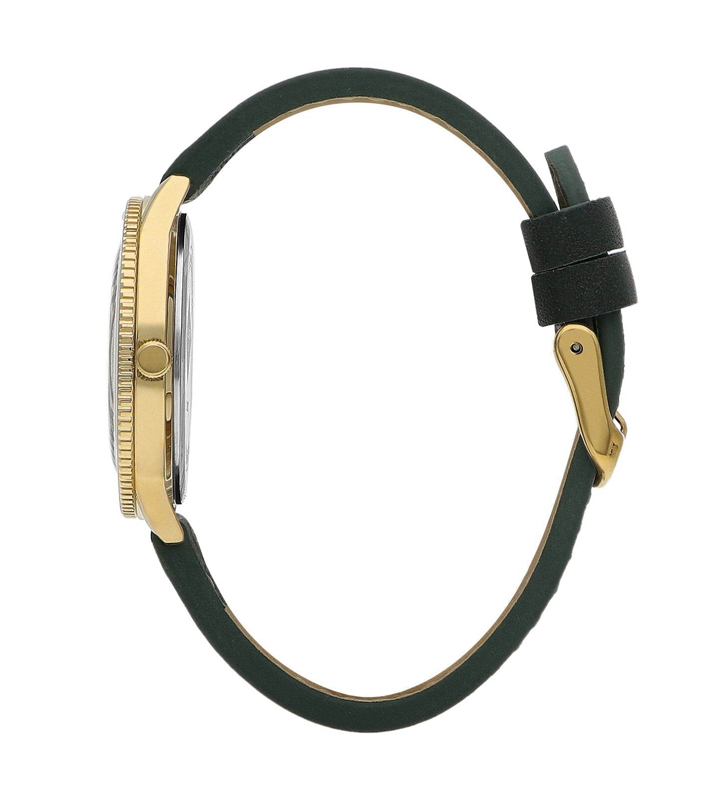 Lee Cooper Fashion Green Dial and Genuine Leather Strap Watch – LC07932.177