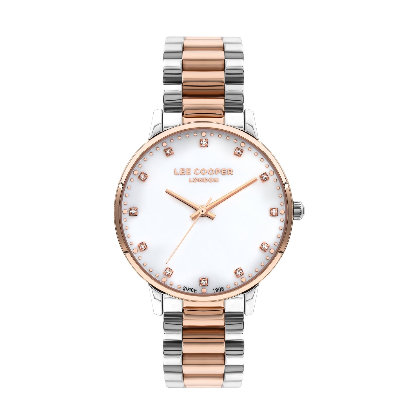 Lee Cooper Classic White MOP Dial Two Tone Watch – LC07548.520