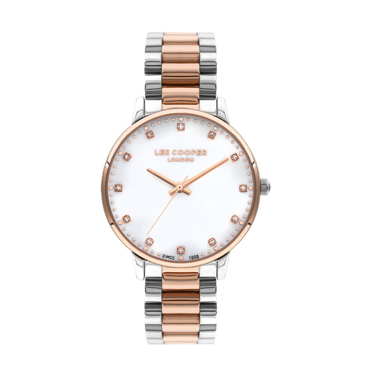 Lee Cooper Classic White MOP Dial Two Tone Watch – LC07548.520