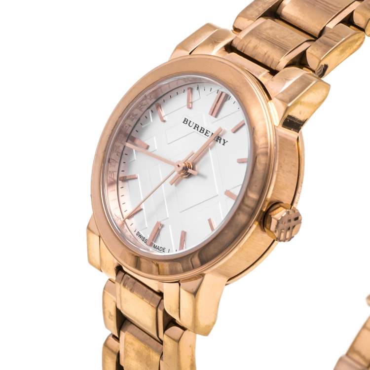 Burberry Swiss Rose Gold Stainless Women's Watch BU9204
