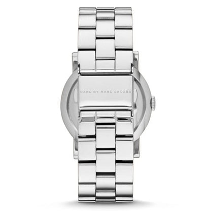 Back view of Marc By Marc Jacobs Amy watch with steel bracelet