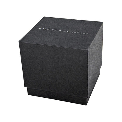 Marc by Marc Jacobs branded black watch box packaging