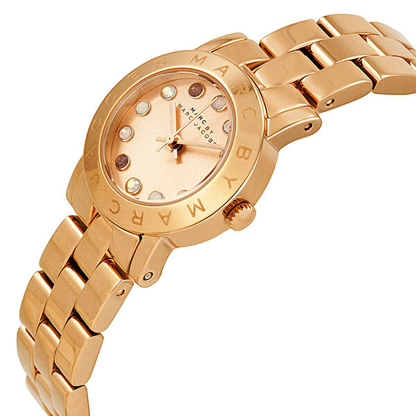 Marc by Marc Jacobs Amy Dexter Rose Dial Rose Gold-tone Ladies Watch MBM3219