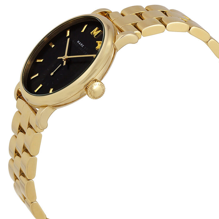 Marc Jacobs Watches Baker Black Dial Gold 36mm Ladies Watch MBM3355