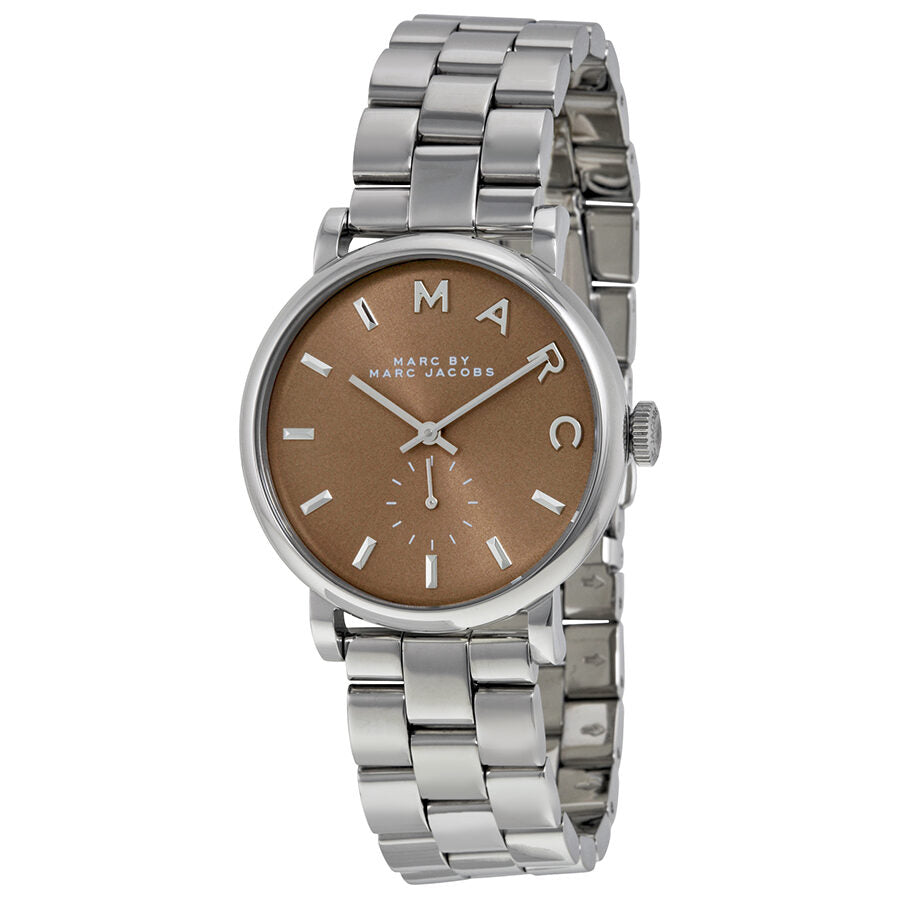Marc by Marc Jacobs Baker Brown Dial Stainless Steel Ladies Watch MBM3329