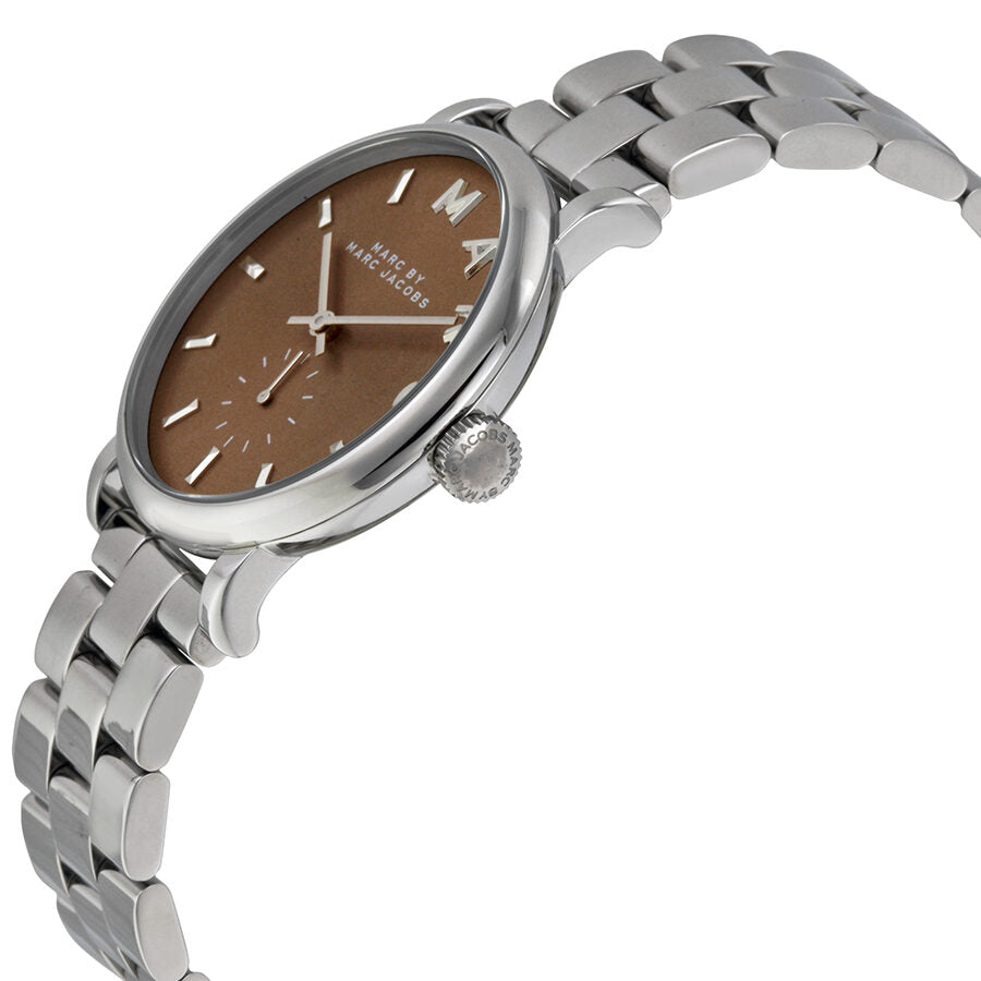 Marc by Marc Jacobs Baker Brown Dial Stainless Steel Ladies Watch MBM3329