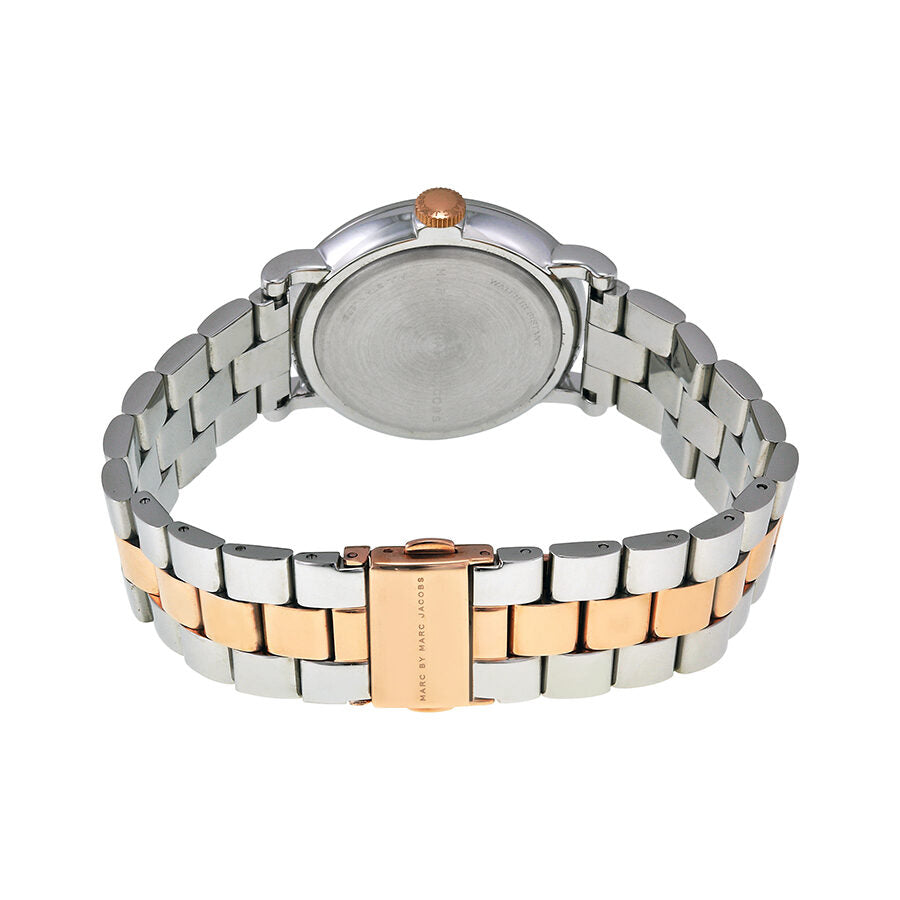 Marc By Marc Jacobs Baker Gold Markers Silver Watch - MBM3312