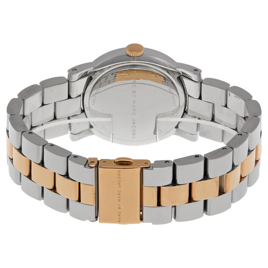 Marc by Marc Jacobs Silver Dial Two-tone Ladies Watch MBM3194