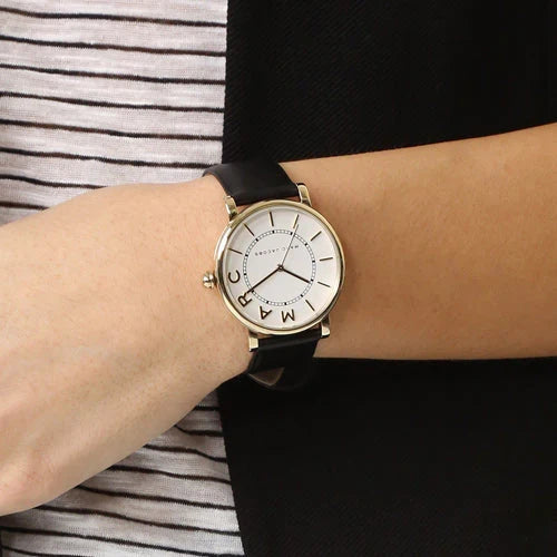 Marc Jacobs Classic Mini White Dial Gold Watch - MJ1537