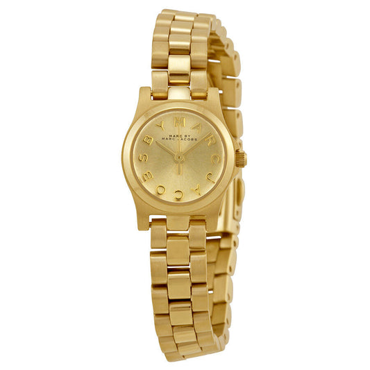 Marc by Marc Jacobs Henry Dinky Champagne Dial Gold-tone Ladies Watch MBM3199 - BigDaddy Watches