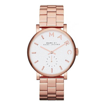 Marc By Marc Jacobs MBM3244 silver dial rose gold-tone ladies watch