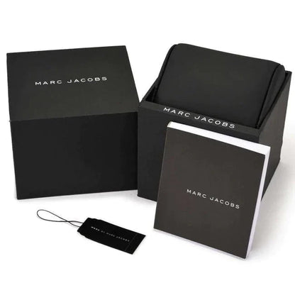 Marc Jacobs Roxy Black Dial Pink Leather Silver Watch - MJ1535
