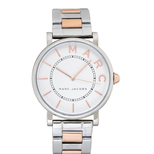 Marc Jacobs Roxy MJ3551 two-tone stainless steel bracelet watch angled
