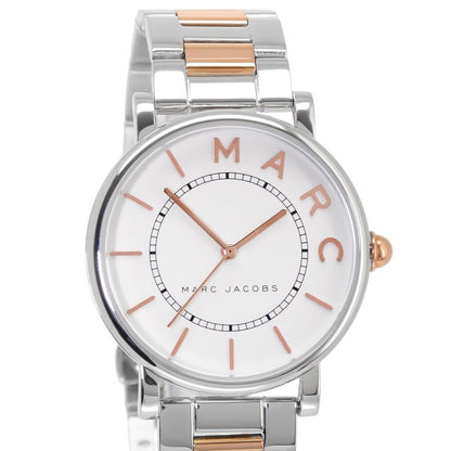 Marc Jacobs Roxy MJ3551 silver dial with rose gold indices and hands